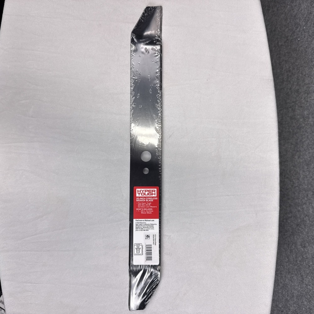 Hyper Tough 20-Inch Cordless Mower Blade 20V Max Black Steel HY5601050516022
